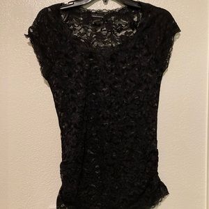 Black lace top
